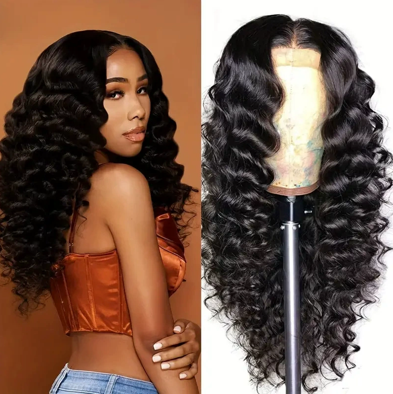 Human Hair - Heat Resistant Ombre Brown Blonde With Breathable （Lace16/20 inches)